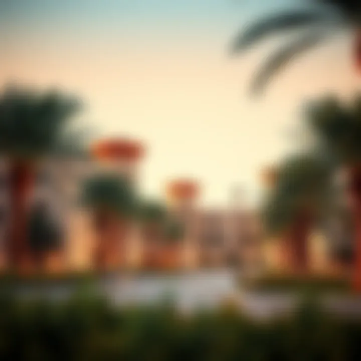 Architectural Features of Nakheel Park Architectural design elements of Nakheel Park