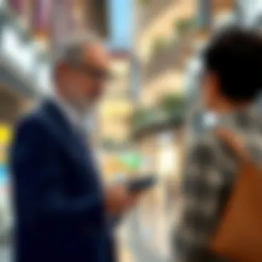 Guidance on Investing Near Shopping Centers Real estate agent discussing property options near popular malls