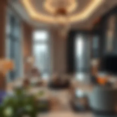 Elegant interior design of Noora Tower