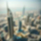 Aerial view showcasing the architectural brilliance of Noora Tower Stunning view of Noora Tower