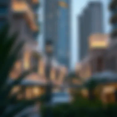 Vibrant community surrounding Noora Tower