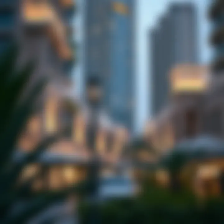 Vibrant community surrounding Noora Tower