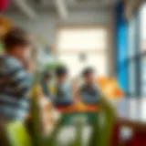 Diverse children engaging in play at a nursery
