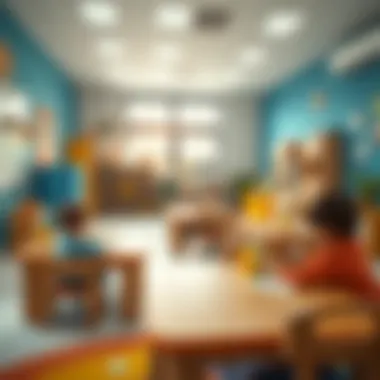 Vibrant Learning Environment A vibrant classroom setting in a nursery
