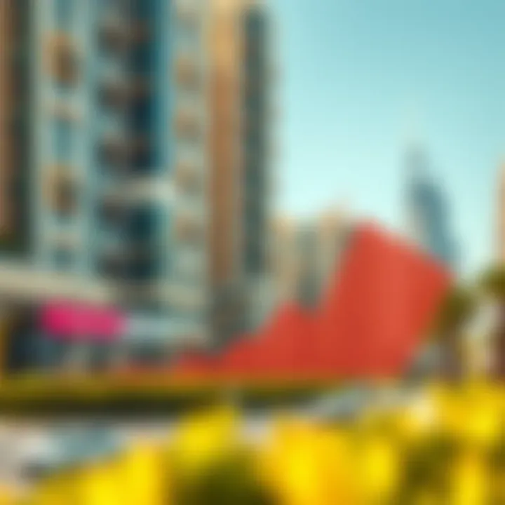 Graph depicting the trends in off-plan property sales in Dubai