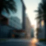 Contemporary office building in Al Qusais showcasing modern architecture