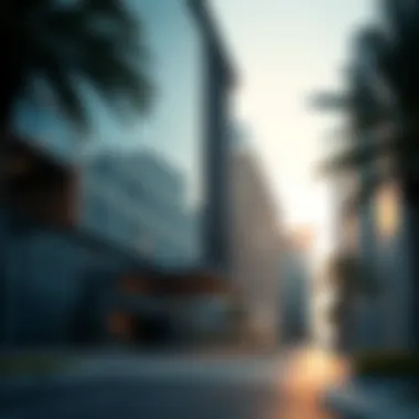 Contemporary office building in Al Qusais showcasing modern architecture