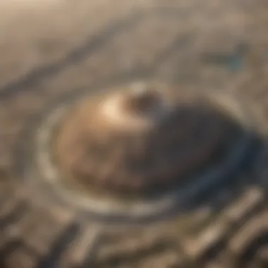 Aerial view of Palm Jabal Ali showcasing its unique crescent shape