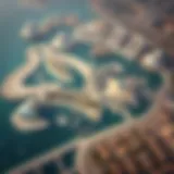 Aerial view of Palm Jebel Ali showcasing its unique shape and layout