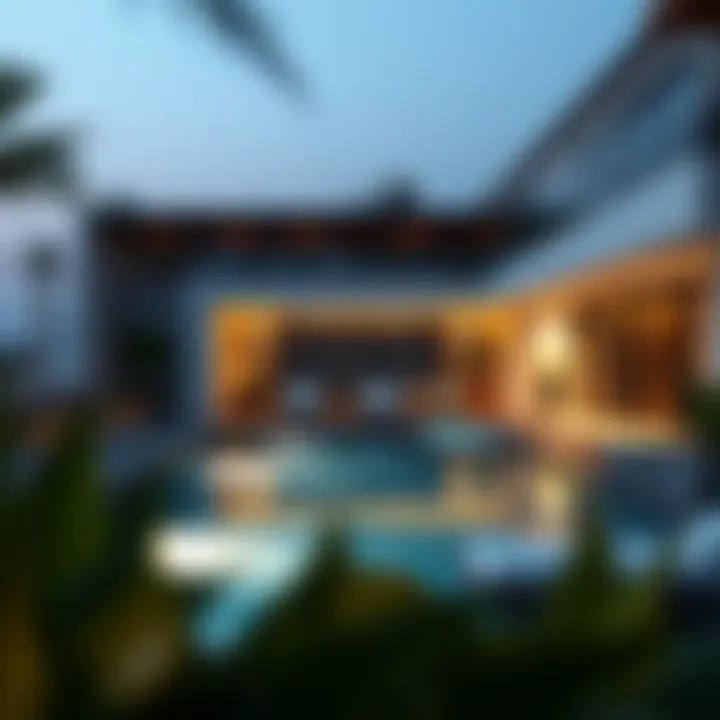 Modern Private Pool Design Modern design of a luxurious private pool area