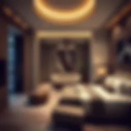 Luxurious private room showcasing modern decor