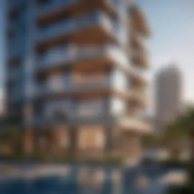 Luxury Living: Dubai's Modern Apartment Landscape A modern apartment building representing luxury living in Dubai