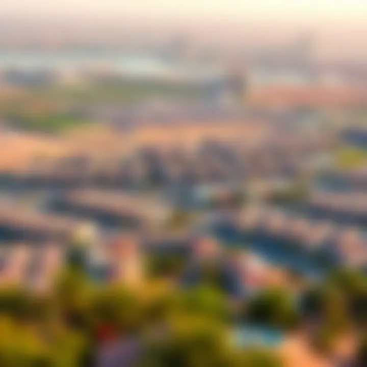 Community Layout of Reem Hills Phase 2 Panoramic view of the community layout in Reem Hills Phase 2