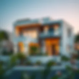 Luxurious villa in Reem Hills Phase 2 showcasing modern architectural design