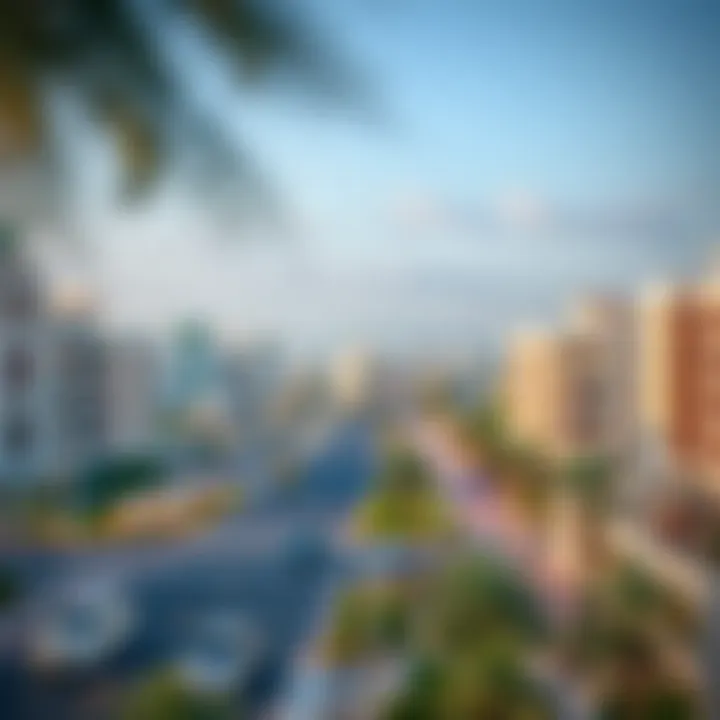 Al Nahda Cityscape and Amenities A scenic view of Al Nahda highlighting cityscape and amenities