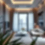 A modern studio apartment interior showcasing contemporary design