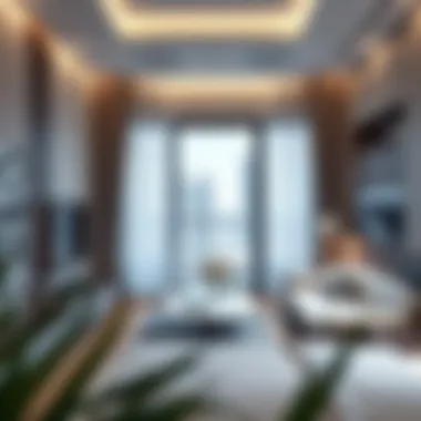 Contemporary Studio Living in Al Nahda A modern studio apartment interior showcasing contemporary design