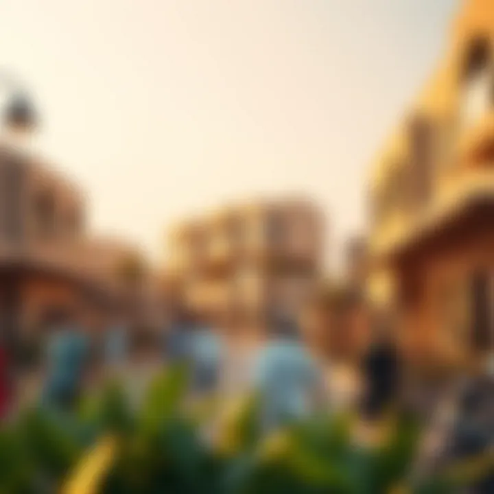 Community Life at Roda Amwaj Vibrant community atmosphere surrounding Roda Amwaj