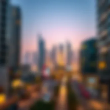 View of Silicon Oasis skyline reflecting technological advancement