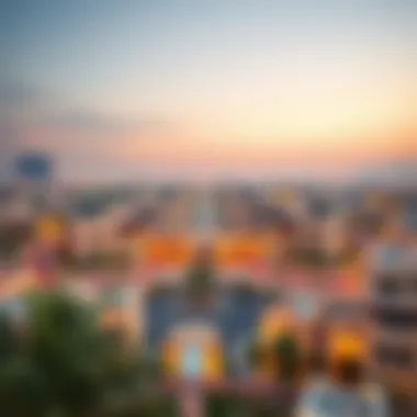 Real Estate Landscape of Al Ain Panoramic view of Al Ain showcasing its real estate landscape