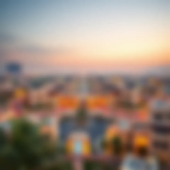 Real Estate Landscape of Al Ain Panoramic view of Al Ain showcasing its real estate landscape