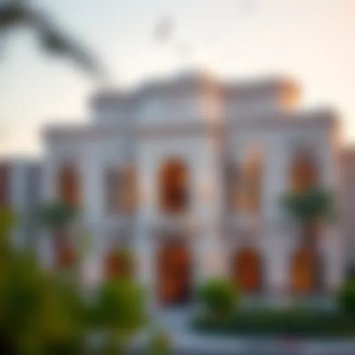 Architectural Marvel of the Royal Home Stunning exterior view of the Royal Home showcasing its unique architecture