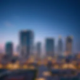 Stunning skyline view of Safa 2 showcasing its modern architecture