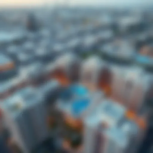 Aerial Perspective of Samari Residences Aerial view showcasing the architectural layout of Samari Residences against the Dubai skyline