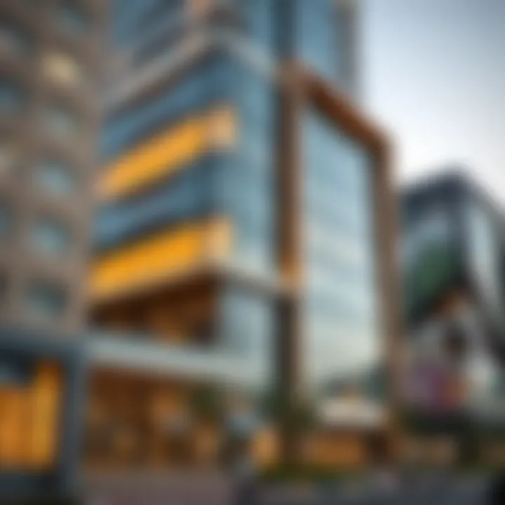 Innovative Architectural Design of Satwa Star Building Exterior view of Satwa Star Building showcasing innovative design