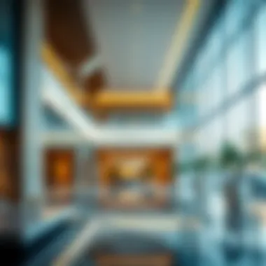 Modern Aesthetics in Satwa Star Building's Interior Interior lobby of Satwa Star Building reflecting modern aesthetics