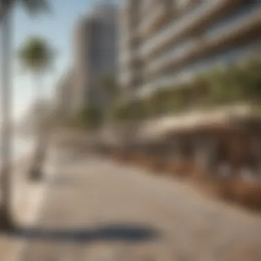 Scenic Beachfront Promenade at Sea Point Emaar Beachfront Beautiful beachfront promenade highlighting the serene coastal lifestyle