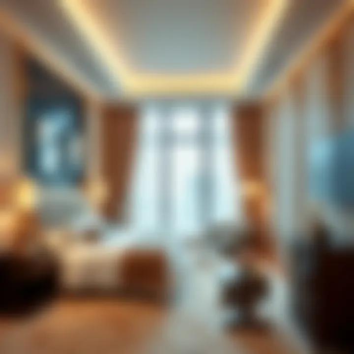 Elegant Guest Room Interior Luxurious guest room interior with elegant design