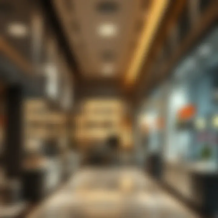 Stylish Shop Interior for Sale Interior of a modern shop available for sale, emphasizing design and appeal