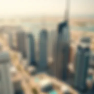 Dubai Marina: An Architectural Masterpiece Aerial view of the Dubai Marina showcasing high-rise buildings