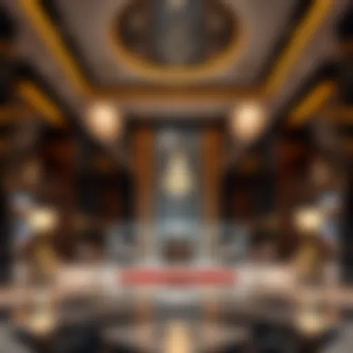 Luxurious lobby of SLS Dubai Hotel with modern decor