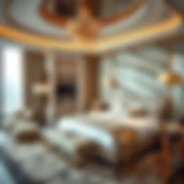 Opulent Comfort: Inside a Luxury Suite Well-appointed luxury suite with modern amenities