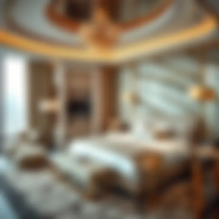 Opulent Comfort: Inside a Luxury Suite Well-appointed luxury suite with modern amenities