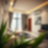 Modern studio apartment interior in Al Quoz