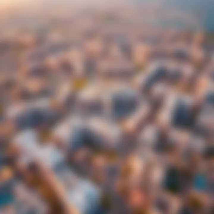 International City Aerial Perspective Aerial view of International City showcasing community layout