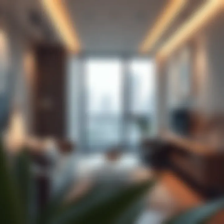 Contemporary Studio Flat Interior Modern studio flat interior design showcasing compact living space