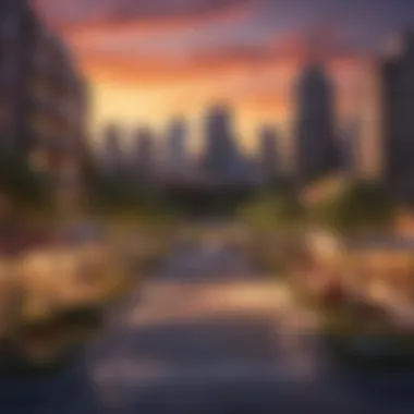 Sunset Serenity at Park Vista Captivating sunset over Park Vista, highlighting the vibrant colors and dynamic skyline