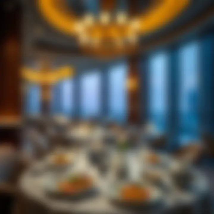 Culinary Excellence at Fairmont Abu Dhabi Elegant dining setup showcasing fine cuisine at Fairmont Abu Dhabi