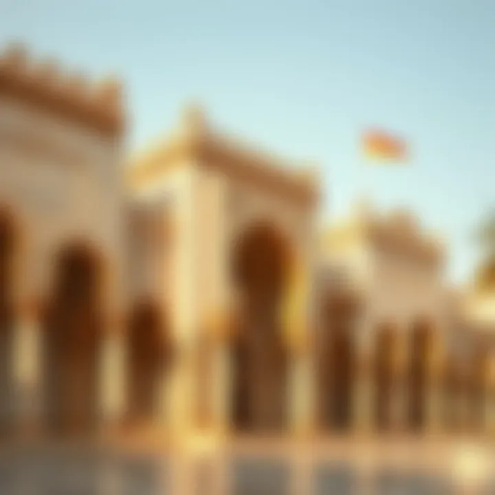 Architectural Elements of Cultural Significance Detail shot of architectural elements representing cultural significance at Qasr Al-Hind