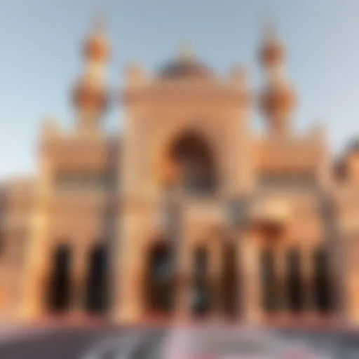 Exterior view showcasing the intricate facade of Qasr Al-Hind