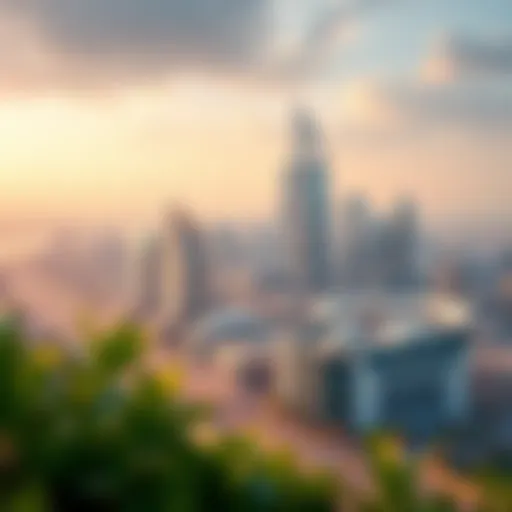 Aerial view of the Arjan skyline showcasing modern architecture