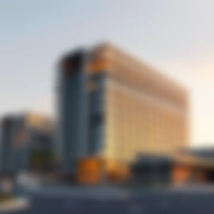 A close-up of an innovative building design in Arjan