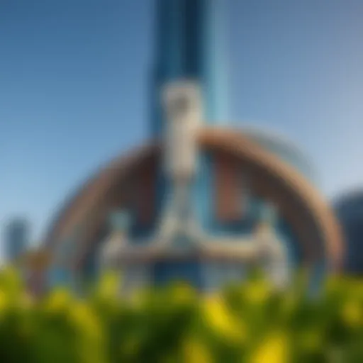 Architectural Marvel of the Blue Tower Exterior view showcasing the unique architecture of the Blue Tower