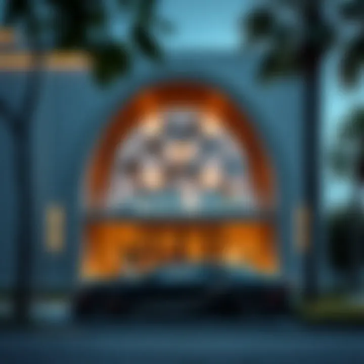 Exterior view of Bugatti by Binghatti highlighting architectural finesse