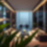 Luxury living space showcasing innovative design elements