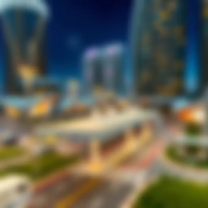 Strategic Location of Dip Metro Station Map highlighting the strategic location of Dip Metro Station in Dubai